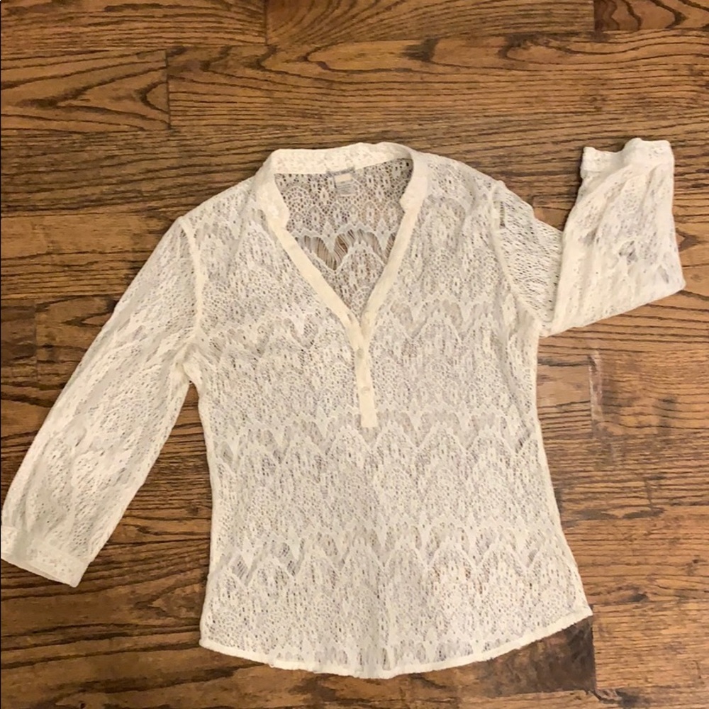 Lucky Brand lace blouse